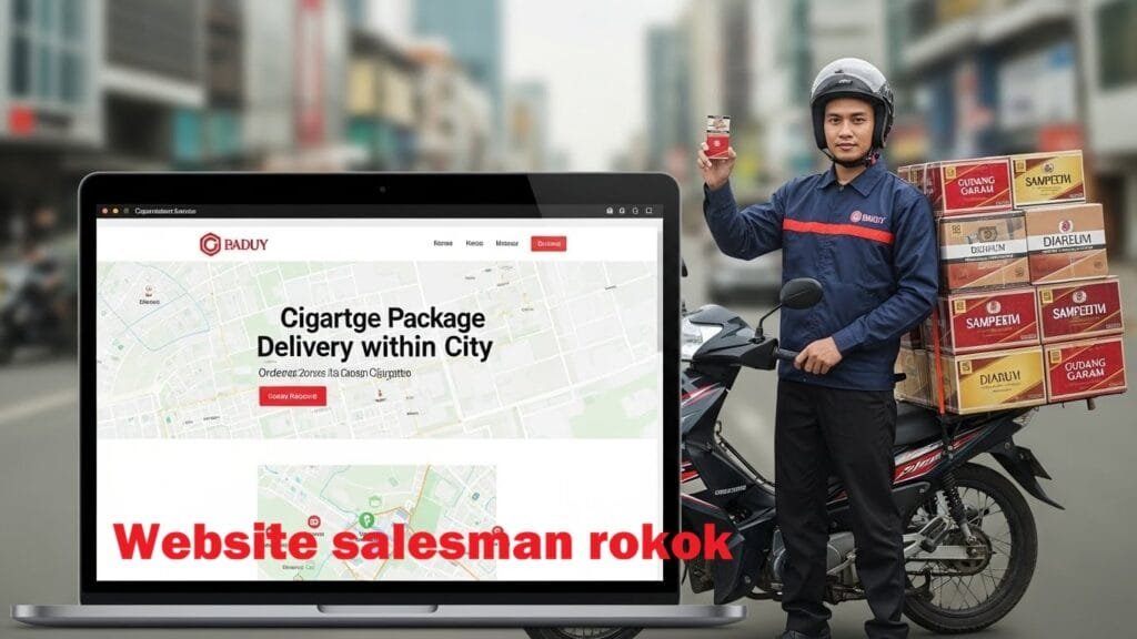 website salesman rokok