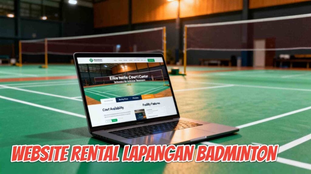 website sewa lapangan badminton