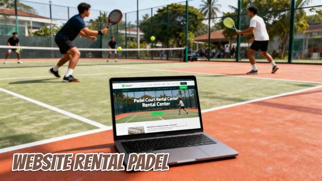 website sewa lapangan padel